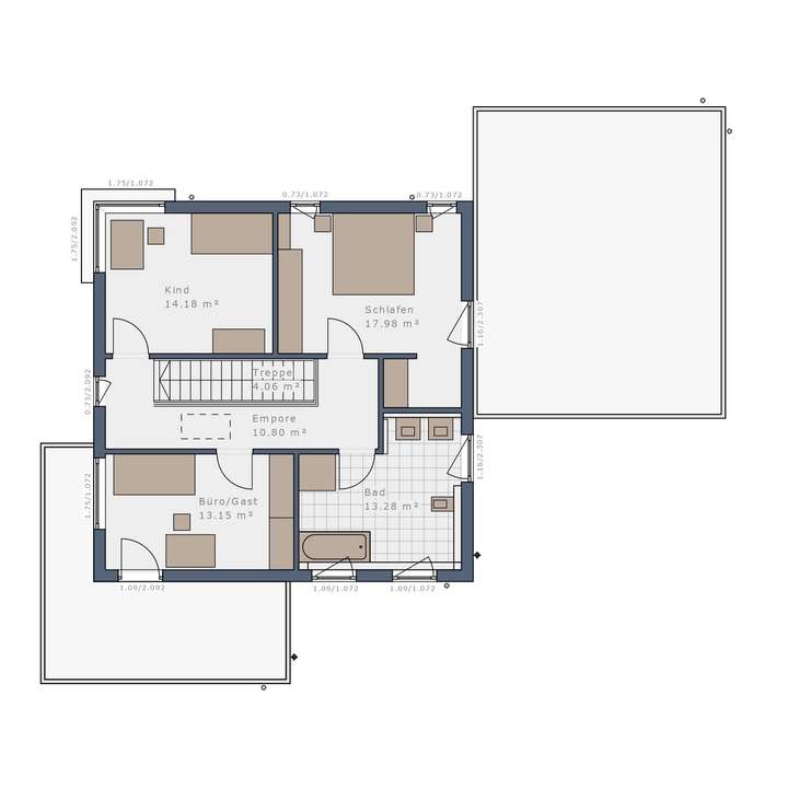 Grundriss Obergeschoss