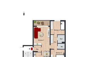 Nachmieter für schöne Wohnung mit separaten WC gesucht // 2.OG rechts – Eisenacher Str. 41, 38444 Westhagen, Wolfsburg – Vorschaubild 2