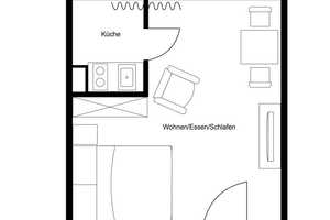 Stilvoll renovierte 1-Zimmer-Wohnung mit Balkon in grüner Stadtlage – München – Vorschaubild 7