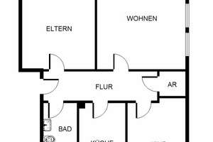 Gepflegte 3-Zimmer-Wohnung Waldrandlage – Parkstr 51, 64289 Kranichstein, Darmstadt – Vorschaubild 1