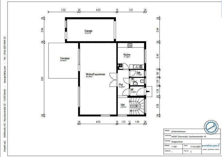 Grundriss Sachsenstr 16 EG
