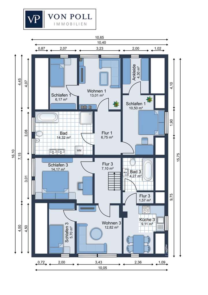 Grundriss Obergeschoss