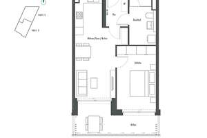Über den Dächern der Stadt: Moderne 2-Zi.-Whg. mit Duschbad und großem Südbalkon – Franz-Heubl-Straße 1, 81735 Waldtrudering, München – Vorschaubild 4