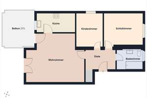 Sonnige drei Zimmer Wohnung mit großzügigen Balkon – Die vollständige Adresse der Immobilie erhältst du vom Anbieter., 85049 West, Ingolstadt – Vorschaubild 20