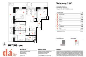 Über 100 m² und offener Außenbereich: 4-Zimmer-Wohnung im Zentrum von Darmstadt – Die vollständige Adresse der Immobilie erhältst du vom Anbieter., 64283 Mitte, Darmstadt – Vorschaubild 4