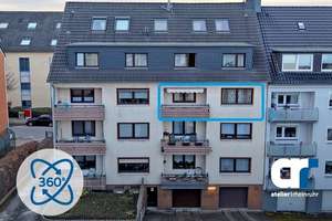 Flotte 3,5 Zimmer-Wohnung auf 73m² mit Balkon und Garage in ruhiger Seitenstraße von Altenessen