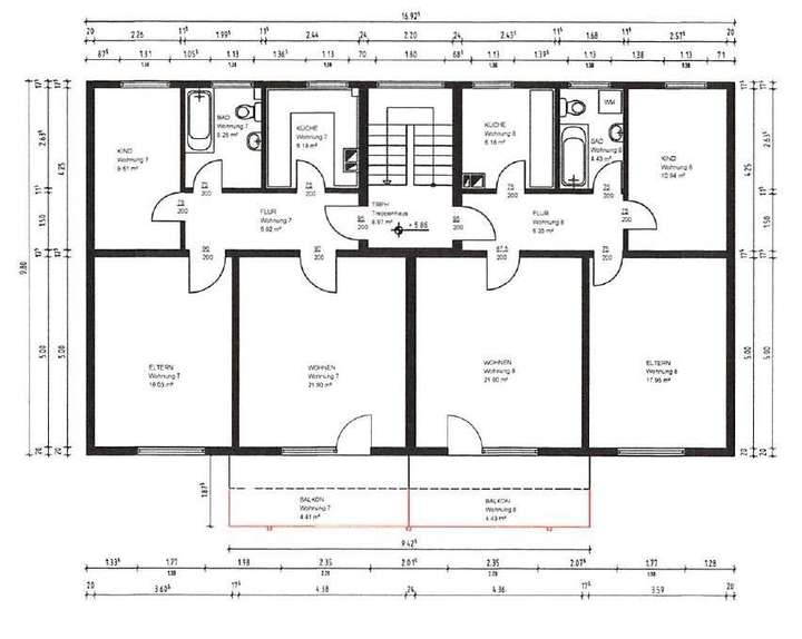 Grundriss 2. Obergeschoss