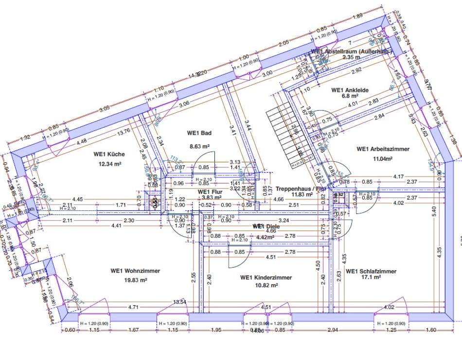 Grundriss Obergeschoss