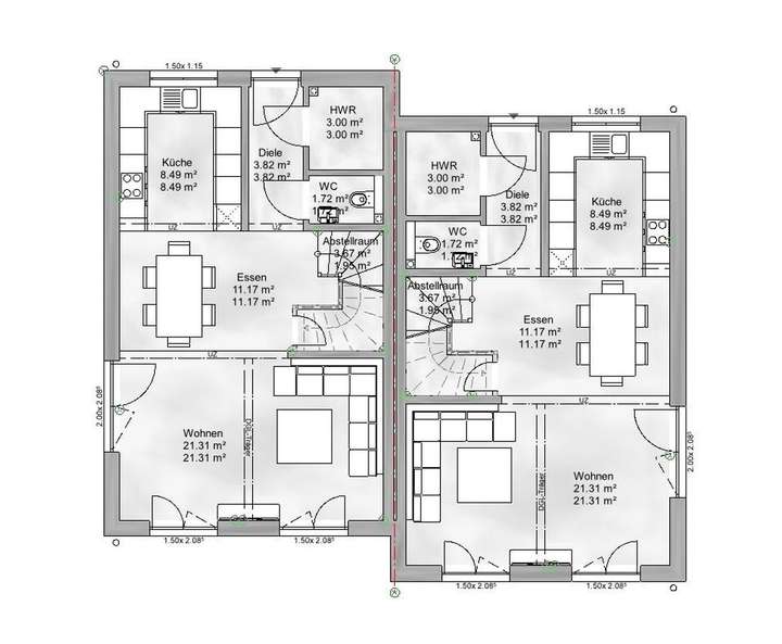 Doppelhaushälfte Nr. 8(links)