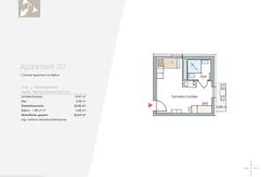 Zentrales Neubauapartment für Studierende & Azubis – Strom & Internet inbegriffen WE 20 – Anton-Bruckner-Str. 1, 91052 Röthelheim, Erlangen – Vorschaubild 2