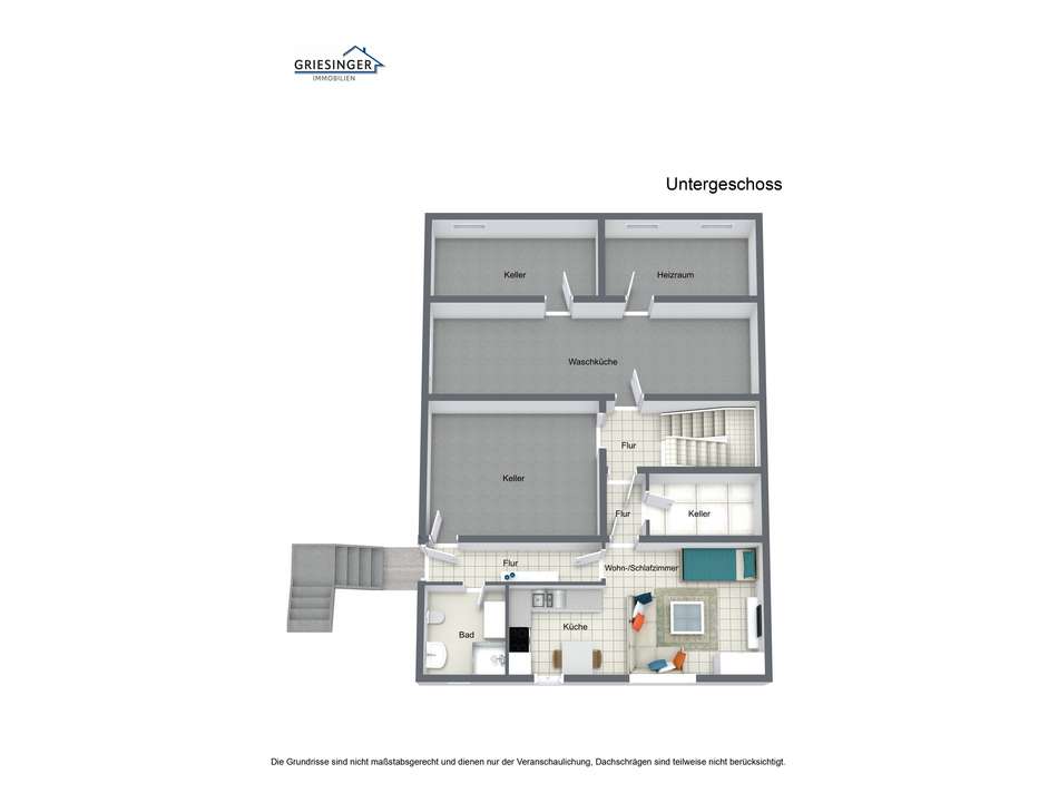 Grundriss UG 3D
