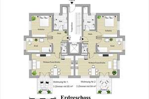 KfW 40 QNG Neubau: Lichtdurchflutete 3-Zimmer-Wohnung mit Terrasse und privatem Garten – 70563 Rosental, Stuttgart – Vorschaubild 6