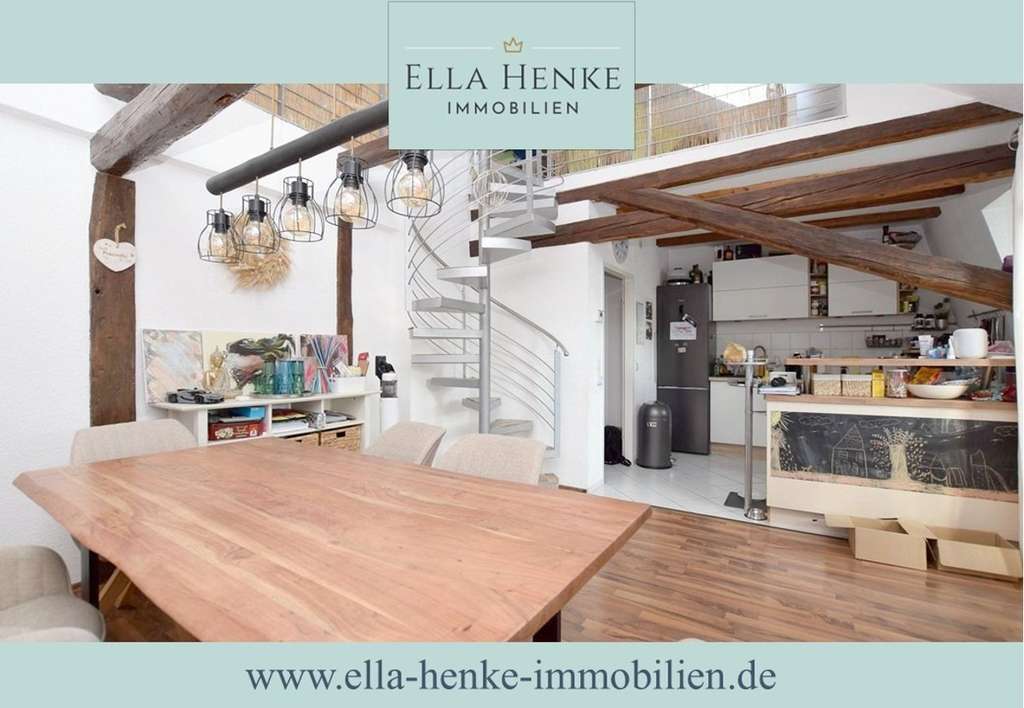 Immobilie in Schöppenstedt - Charmante Maisonette-Wohnung mit Galerie und Südbalkon in Schöppenstedt - Bild 0