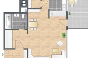 Große 1-Zimmer-Wohnung mit Balkon und viel Stauraum – Schlierseestraße 31, 81539 Obergiesing, München – Vorschaubild 9