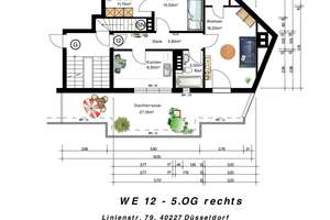 SCHNUCKELIGES DACHGESCHOSS 
...ein Aufstieg der sich lohnt mit 
27qm Dachterrasse – Die vollständige Adresse der Immobilie erhältst du vom Anbieter., 40227 Oberbilk, Düsseldorf – Vorschaubild 4