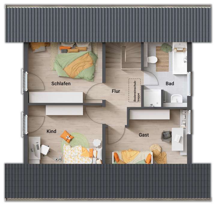 Grundriss-Einfamilienhaus-Raum