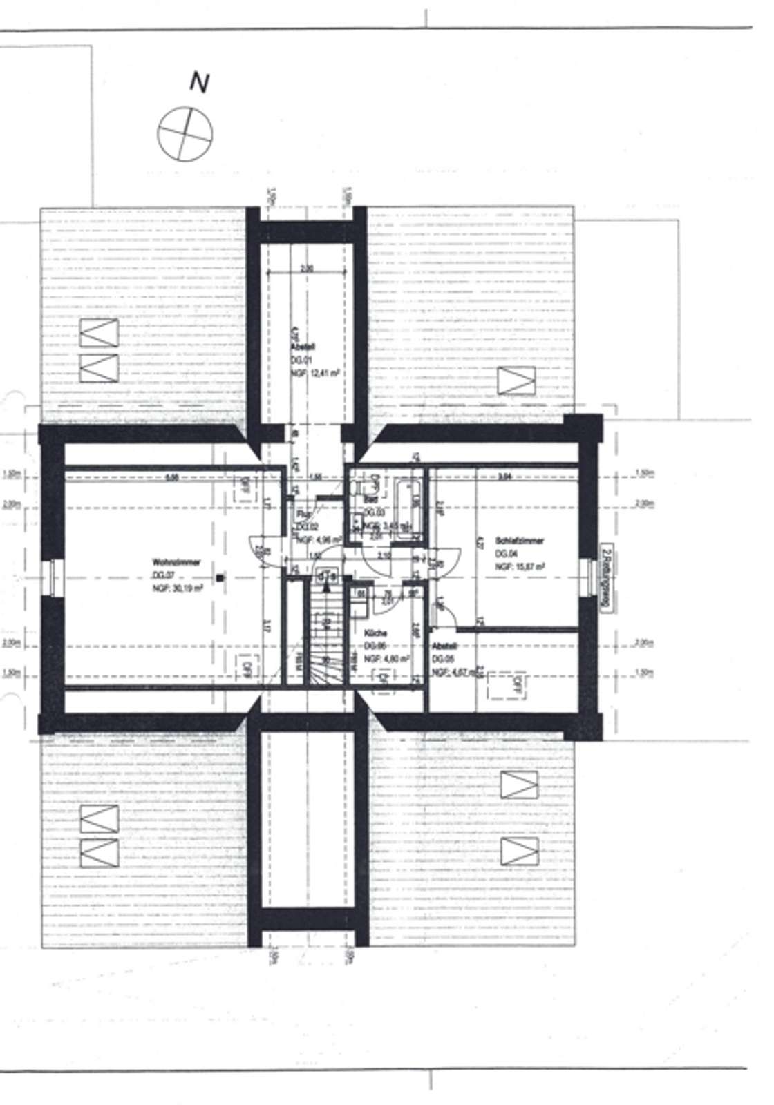Stilvolle 2-Zimmer-Dachgeschoss-Wohnung in bevorzugter Lage des unteren Ostviertels