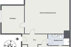 2-Zimmer-Dachgeschosswohnung zum Erstbezug nach vollständiger Sanierung – Die vollständige Adresse der Immobilie erhältst du vom Anbieter., 93059 Weichs, Regensburg – Vorschaubild 7