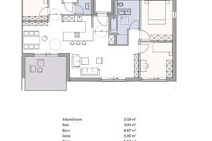WE4-1 | Exklusives Penthouse mit Dachterrasse in KfW-40-QNG-PLUS Bauweise im Regensburger Westen. – Die vollständige Adresse der Immobilie erhältst du vom Anbieter., 93049 Westenviertel, Regensburg – Vorschaubild 7