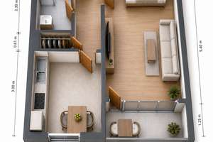 Vermietete 1-Zimmer-Wohnung mit Loggia in Bonn-Tannenbusch – 53119 Tannenbusch, Bonn – Vorschaubild 3