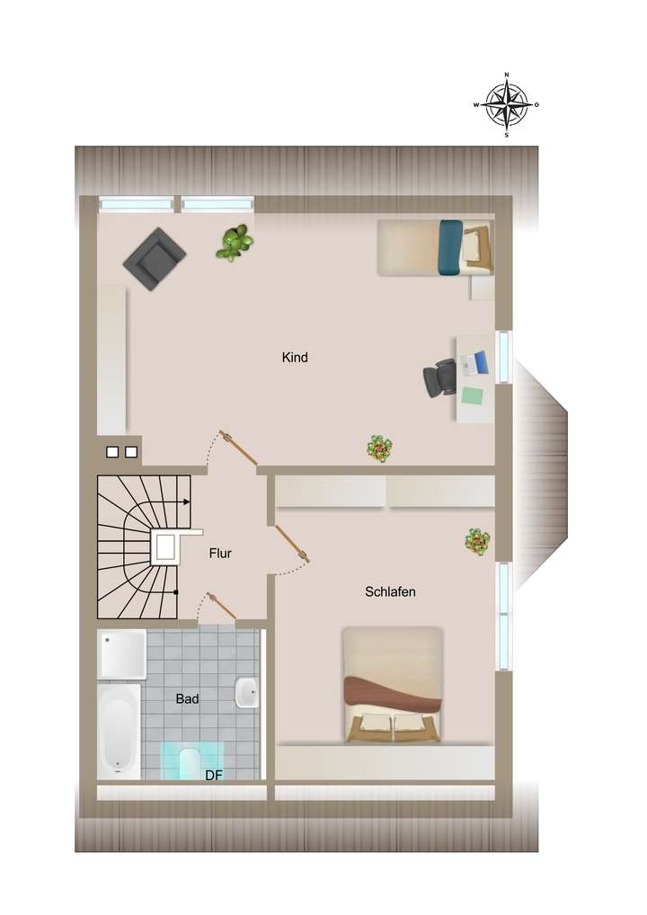 Grundriss - Dachgeschoss