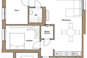 Einziehen und wohlfühlen. 4-Zimmer Wohnung mit großem Balkon – Rankestr. 32b, 1139 Kaditz, Dresden – Vorschaubild 2