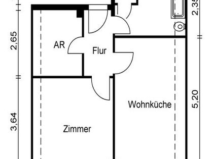 Lust shops auf Veränderung: günstig geschnittene 2-Zimmer-Wohnung