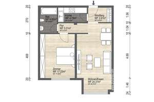 +++ Frisch modernisiert! 2-Zimmer-Wohnung mit halboffener Wohnküche im Herzen von Striesen +++ – Die vollständige Adresse der Immobilie erhältst du vom Anbieter., 1309 Striesen-West, Dresden – Vorschaubild 11