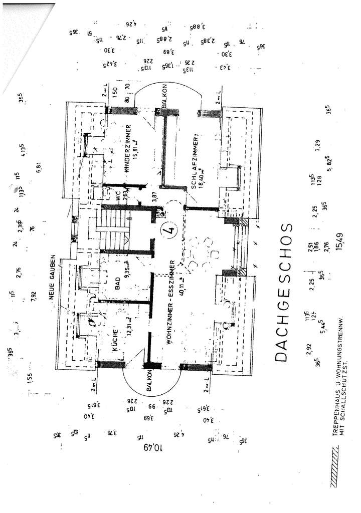 Immobilie in Weichs - 3-Zimmer Dachgeschosswohnung mit 2 Balkonen + Gartensondernutzungsrecht in Weichs - Bild 0