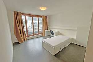 7045 - Teilmöbliertes 1-Zimmer-Apartment mit Gemeinschaftsküche nähe Günther-K – Die vollständige Adresse der Immobilie erhältst du vom Anbieter., 76135 Weststadt, Karlsruhe – Vorschaubild 2