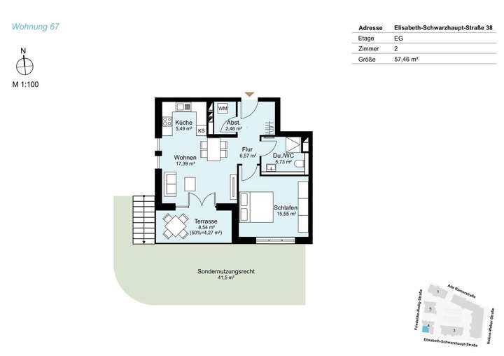 Wohnungsgrundriss Nr. 67