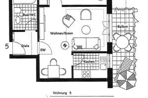 Möbliert 2-Zimmer-Wohnung in München-Waldtrudering – Die vollständige Adresse der Immobilie erhältst du vom Anbieter., 81827 Waldtrudering, München – Vorschaubild 2