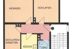 Wohnen im Grünen, aber zentral! WG-geeignete 3-Zimmer-Wohnung nahe Uni – Lönsstraße 9D, 34125 Fasanenhof, Kassel – Vorschaubild 2