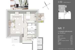 Zentral und modern – 2-Zimmer-Wohnung mit Balkon in Herdern – 79104 Herdern-Nord, Freiburg im Breisgau – Vorschaubild 2