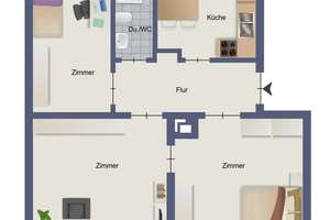 Drei-Zimmer-Wohnung im beliebten Kurpark-Viertel von Bad Cannstatt – Die vollständige Adresse der Immobilie erhältst du vom Anbieter., 70372 Kurpark, Stuttgart – Vorschaubild 12