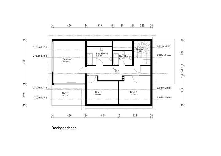Grundriss Dachgeschoss