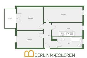 Bezugsfreie 3 Zimmer mit Balkon im schönen 30er-Jahre-Bau – Werner-Kube-Straße 7, 10407 Prenzlauer Berg, Berlin – Vorschaubild 34