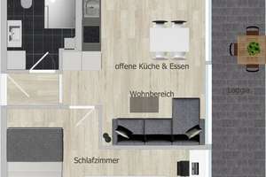 Provisionsfrei* Golzheim - Rheinnähe - ruhige Erdgeschoss-Wohnung voll saniert und möbliert – Am Bonneshof 1, 40474 Golzheim, Düsseldorf – Vorschaubild 2