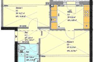 Gemütliche 2-Zimmer-Dachwohnung mit Loggia in Leipzig-Lößnig !  – Dürrstraße 57, 4279 Lößnig, Leipzig – Vorschaubild 7