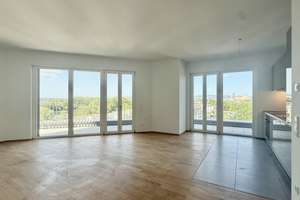 Penthouse: 2 Zimmer mit Luxusausstattung und Terrasse