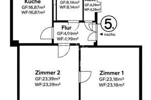 Charmante und helle 2-Zimmer Wohnung im sanierten Altbau mit großzügiger Wohnküche und Balkon – Die vollständige Adresse der Immobilie erhältst du vom Anbieter., 10119 Prenzlauer Berg, Berlin – Vorschaubild 13