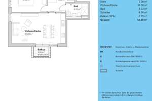 Freifinanzierte lichtdurchflutete 2-Zimmer-Wohnung – 80995 Feldmoching, München – Vorschaubild 2
