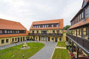 "Sächsischer Reiterhof": Balkon + Dusche