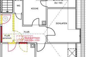 Drei-Zimmer-Wohnung mit Dachbereich (ca. 40 qm), optimal als WG – Rotenwaldstr. 104, 70197 Hasenberg, Stuttgart – Vorschaubild 6