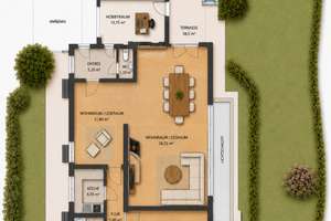 Loftartige 115 m² Gartenwohnung mit 60 m² Wohnbereich, Kamin & Pool, hochwertig möbliert – Richard-Strauss-Str. XX, 81679 Parkstadt, München – Vorschaubild 19