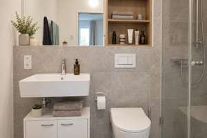 Direkter Wasserblick in der Hafencity - moderne 1 Zimmer Wohnung mit Einbauküche – Am Rundtörn 28, 26135 Osternburg, Oldenburg (Oldenburg) – Vorschaubild 4