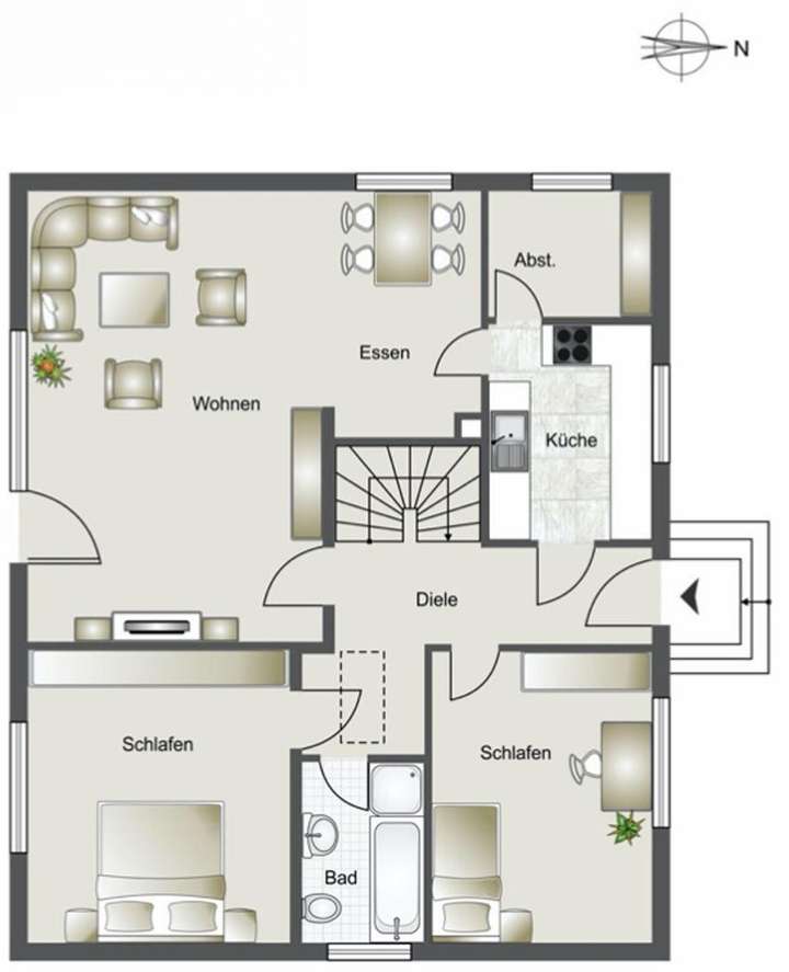 Grundriss Erdgeschoss