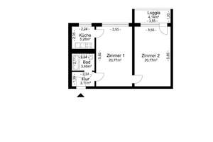 Schöne kleine 2 Zimmer Wohnung im Grünen mit Loggia – Märkische Allee 208, 12679 Marzahn, Berlin – Vorschaubild 9