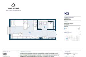 1 Monat mietfrei! Smartes 1-Zimmer-Apartment für Studierende im Quartillion Wiesbaden – Im Rad 15, 65197 Rheingauviertel / Hollerborn, Wiesbaden – Vorschaubild 12