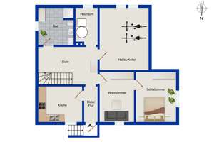 Einfamilienhaus mit großem Garten und Souterrain-Wohnung in Würzburg-Lindleinsmühle – 97078 Lindleinsmühle, Würzburg – Vorschaubild 18